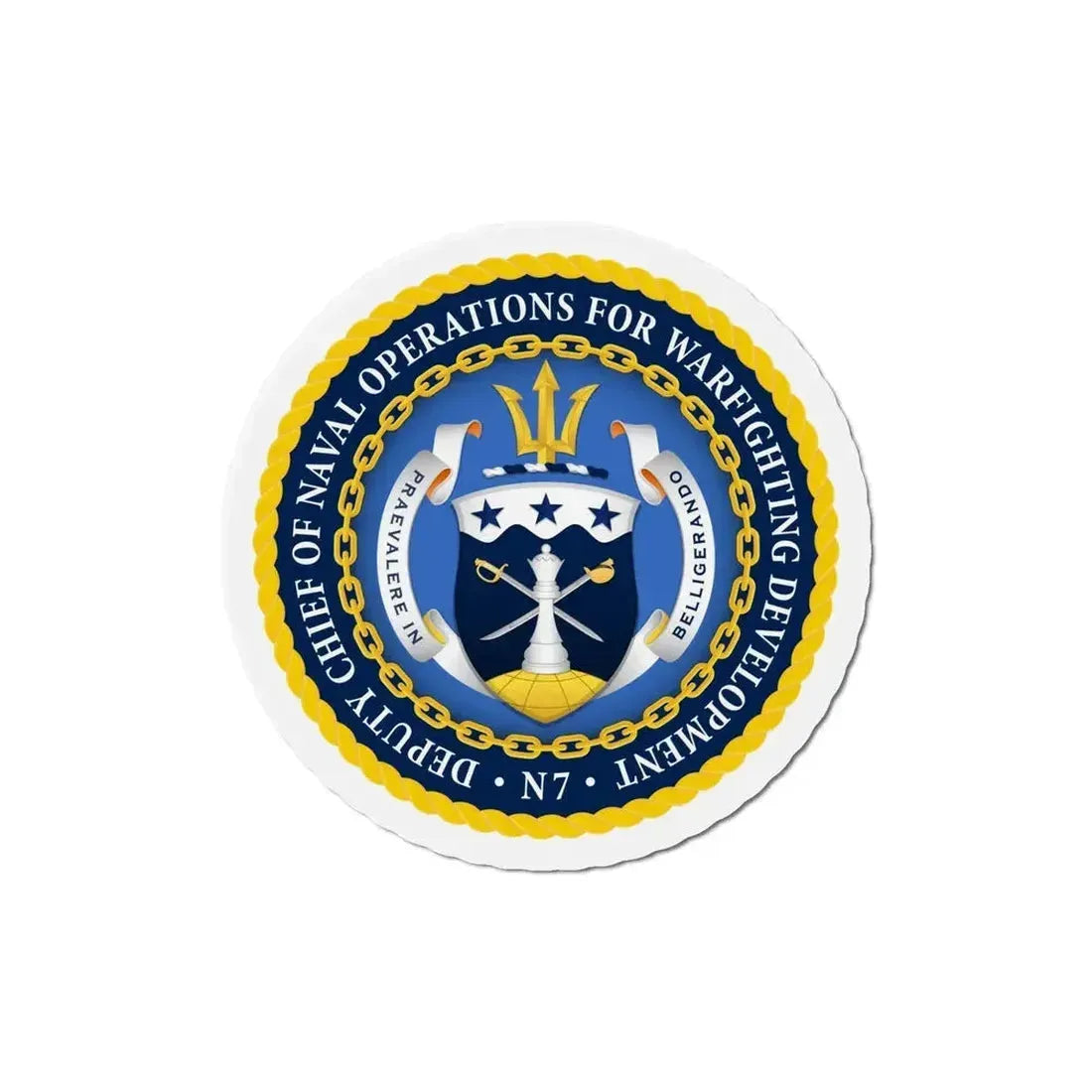 Deputy Chief of Naval Operations for Warfighting Development N7 (U.S. Navy) Refrigerator Magnet - The Sticker Space