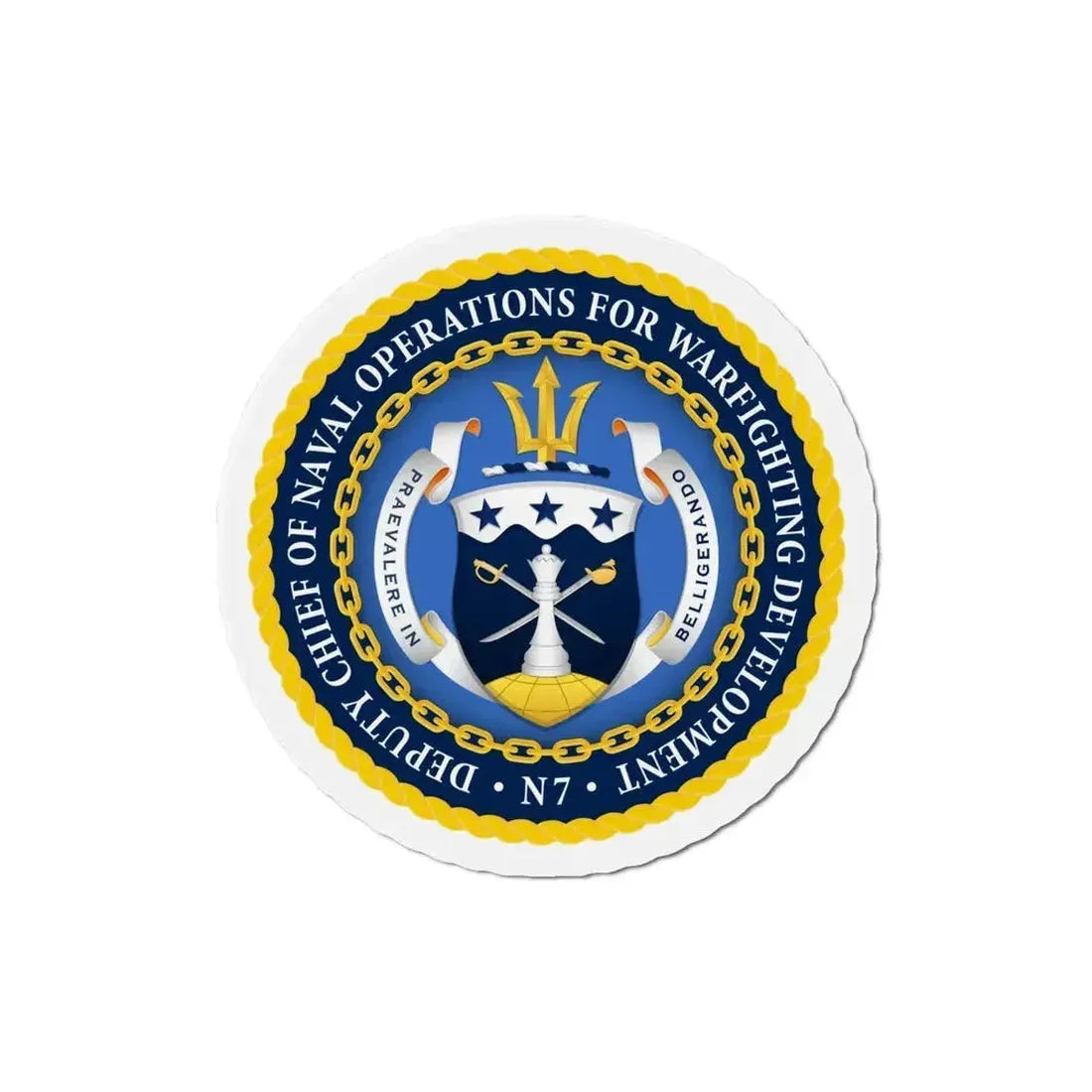 Deputy Chief of Naval Operations for Warfighting Development N7 (U.S. Navy) Refrigerator Magnet - The Sticker Space