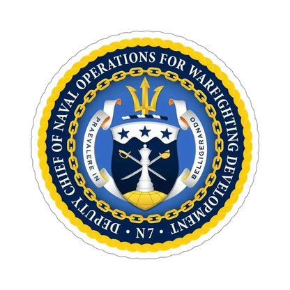 Deputy Chief of Naval Operations for Warfighting Development N7 (U.S. Navy) STICKER Vinyl Die-Cut Decal - The Sticker Space