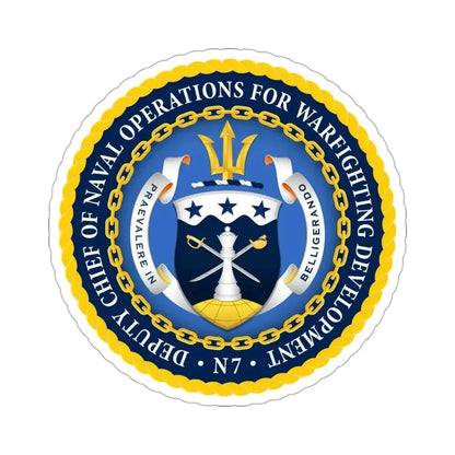 Deputy Chief of Naval Operations for Warfighting Development N7 (U.S. Navy) STICKER Vinyl Die-Cut Decal - The Sticker Space