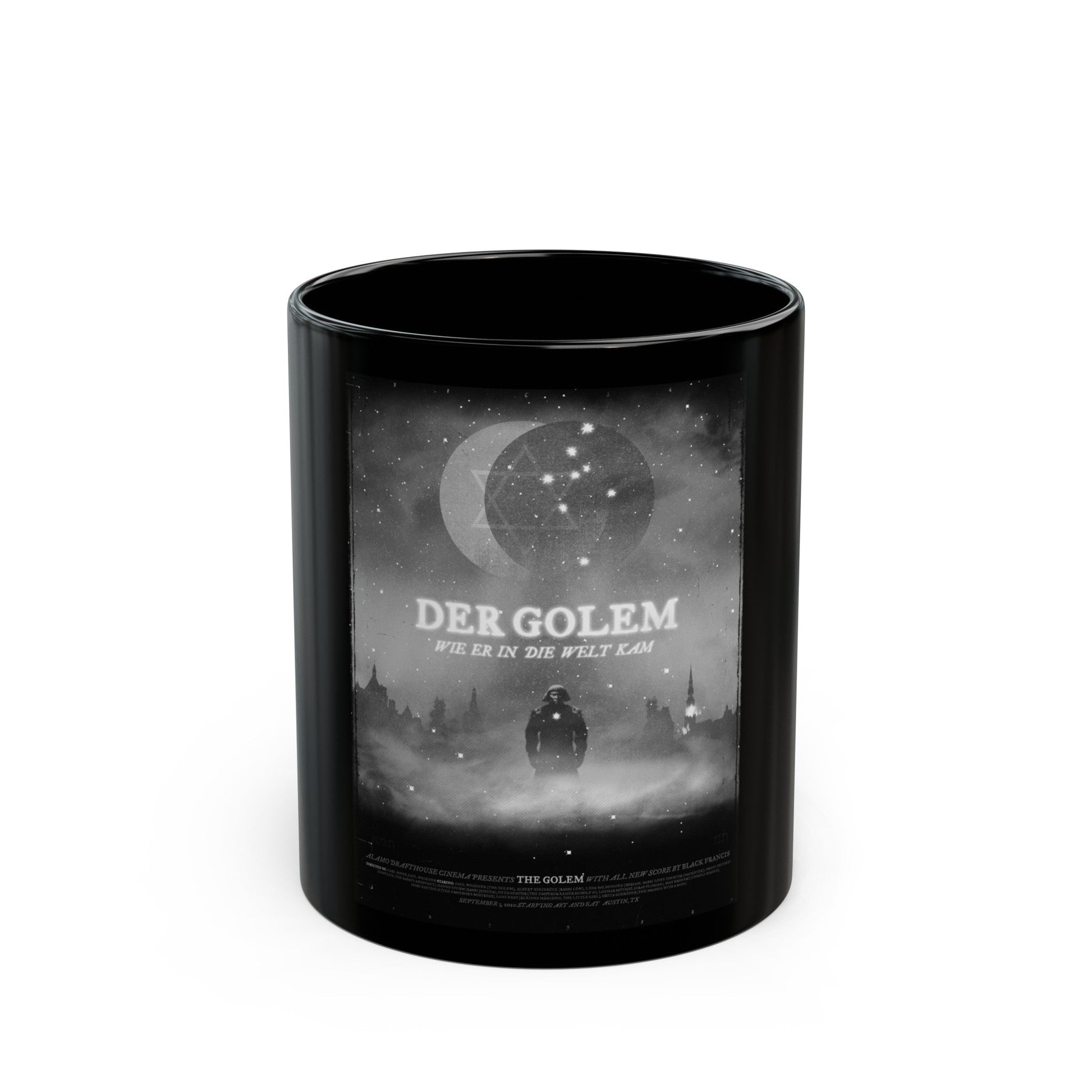 DER GOLEM 1920 Movie Poster - Black Coffee Mug-11oz-The Sticker Space