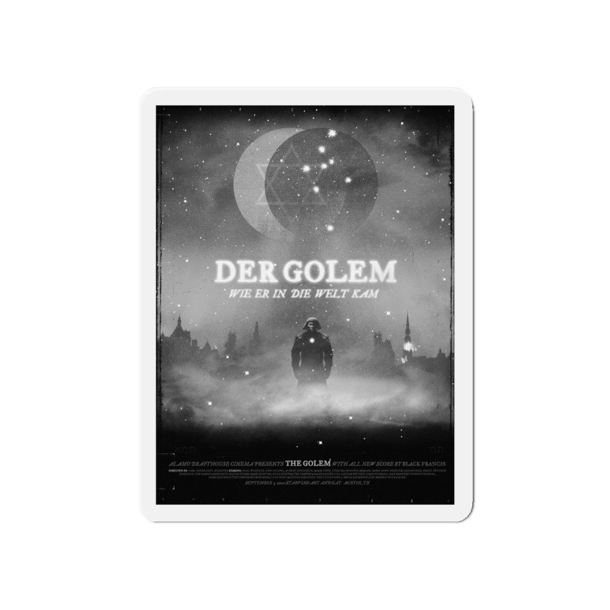 DER GOLEM 1920 Movie Poster - Die-Cut Magnet-5" x 5"-The Sticker Space