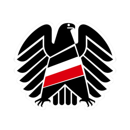 Der schwarze Kanal logo (Germany) (Coat of Arms) STICKER Vinyl Kiss-Cut Decal 2 Inch White - The Sticker Space