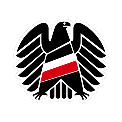 Der schwarze Kanal logo (Germany) (Coat of Arms) STICKER Vinyl Kiss-Cut Decal 3 Inch White - The Sticker Space