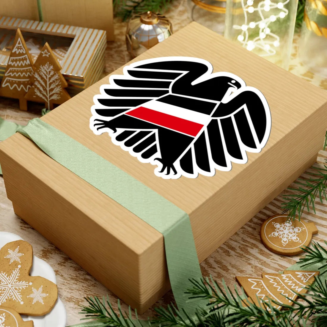 Der schwarze Kanal logo (Germany) (Coat of Arms) STICKER Vinyl Kiss-Cut Decal - The Sticker Space