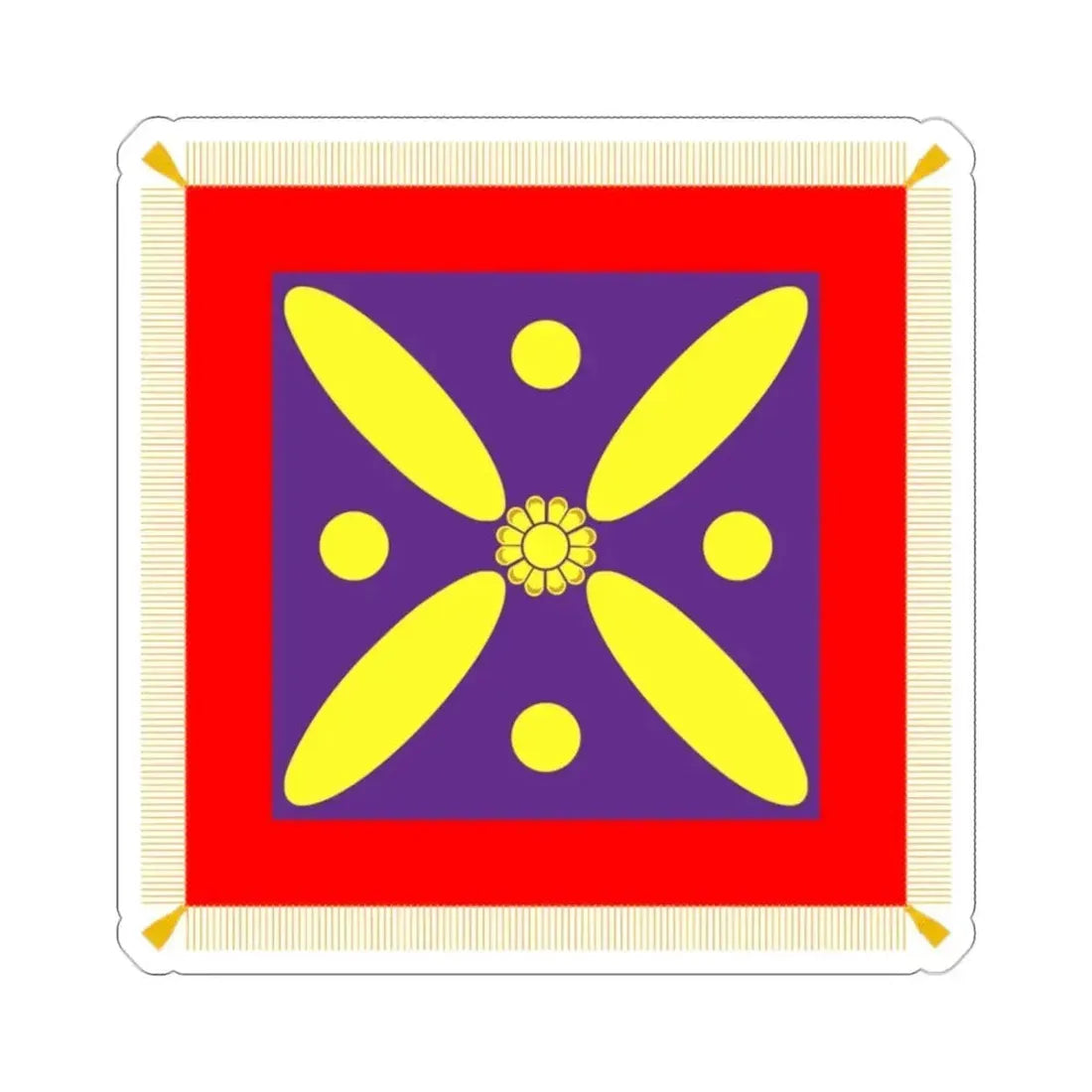 Derafsh Kaviani Flag of the late Sassanid Empire (Iran) STICKER Vinyl Die-Cut Decal 2 Inch - The Sticker Space