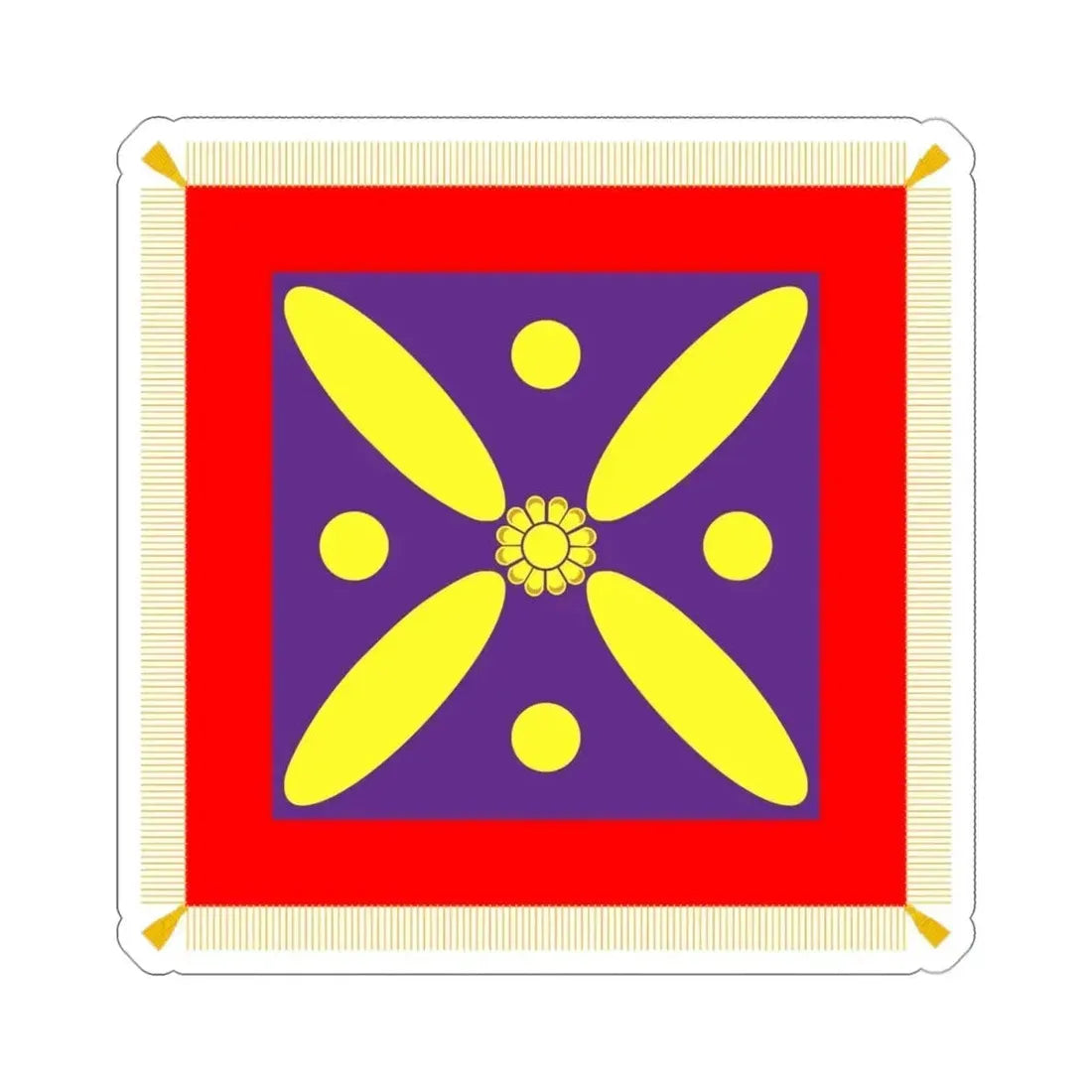 Derafsh Kaviani Flag of the late Sassanid Empire (Iran) STICKER Vinyl Die-Cut Decal 3 Inch - The Sticker Space