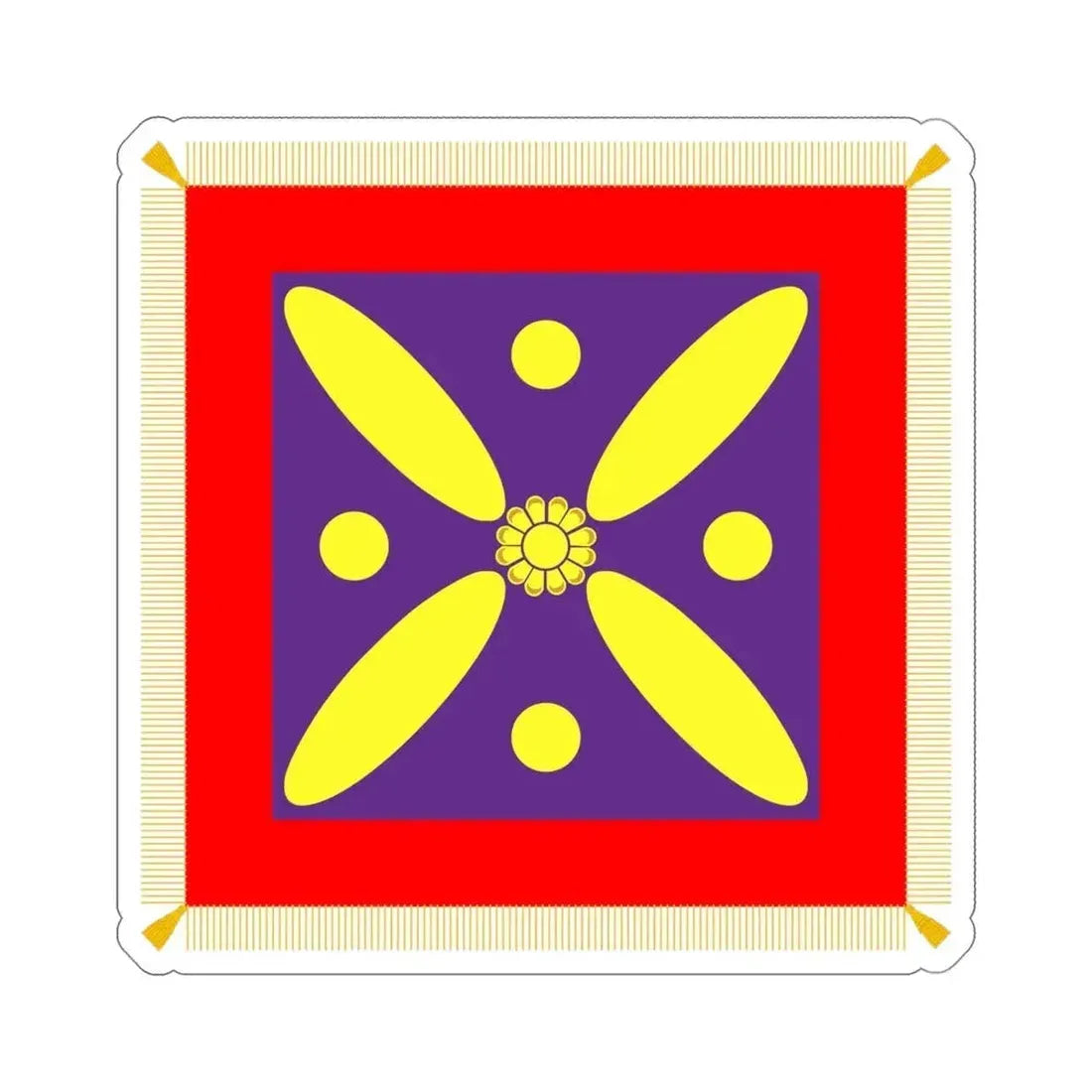 Derafsh Kaviani Flag of the late Sassanid Empire (Iran) STICKER Vinyl Die-Cut Decal 4 Inch - The Sticker Space