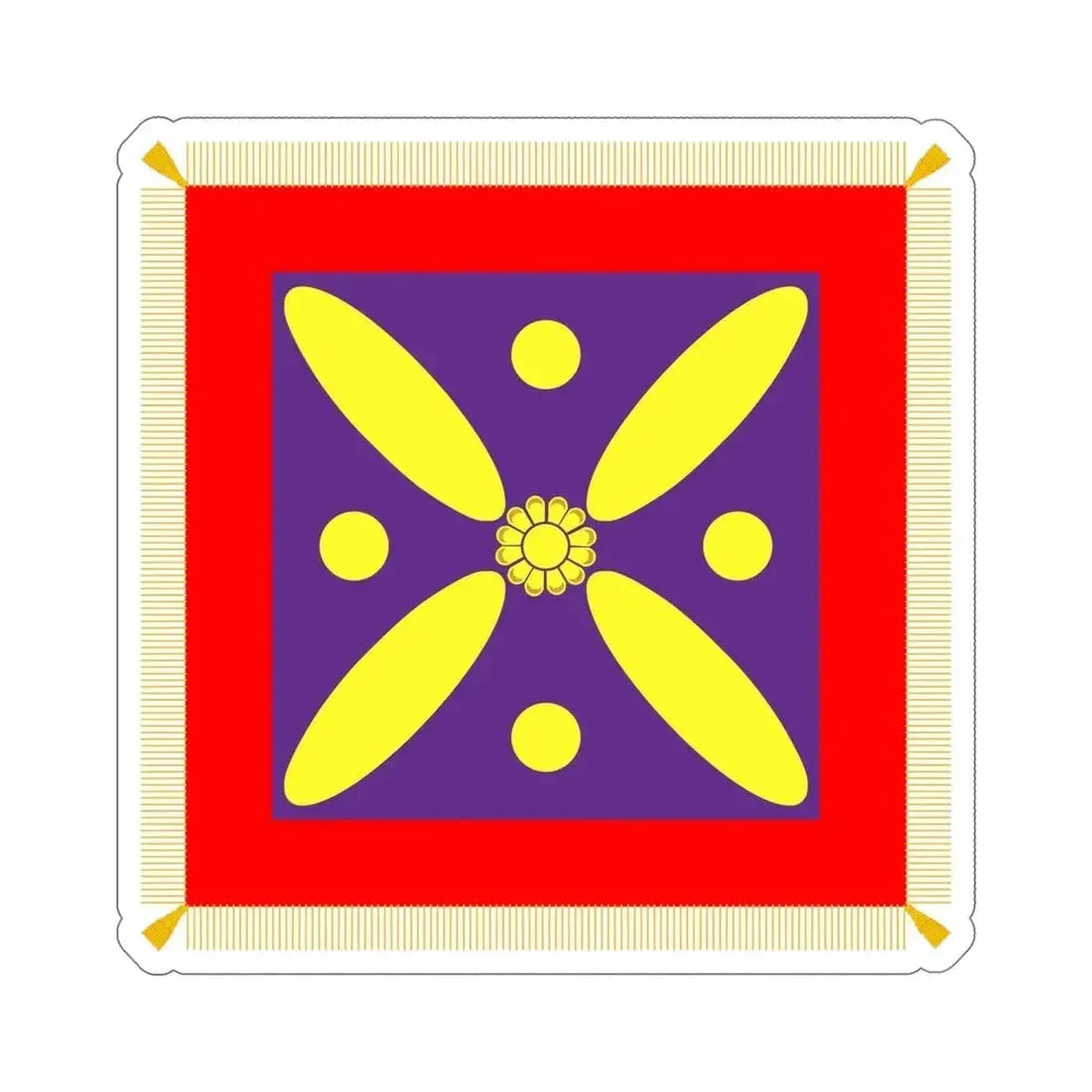 Derafsh Kaviani Flag of the late Sassanid Empire (Iran) STICKER Vinyl Die-Cut Decal 5 Inch - The Sticker Space