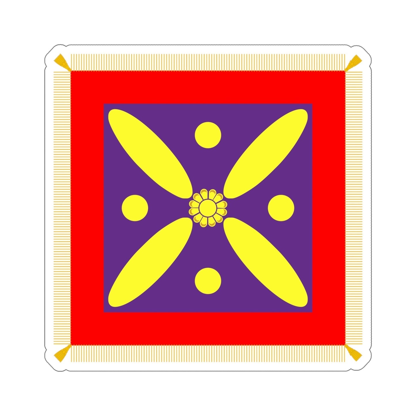 Derafsh Kaviani Flag of the late Sassanid Empire (Iran) STICKER Vinyl Die-Cut Decal-6 Inch-The Sticker Space