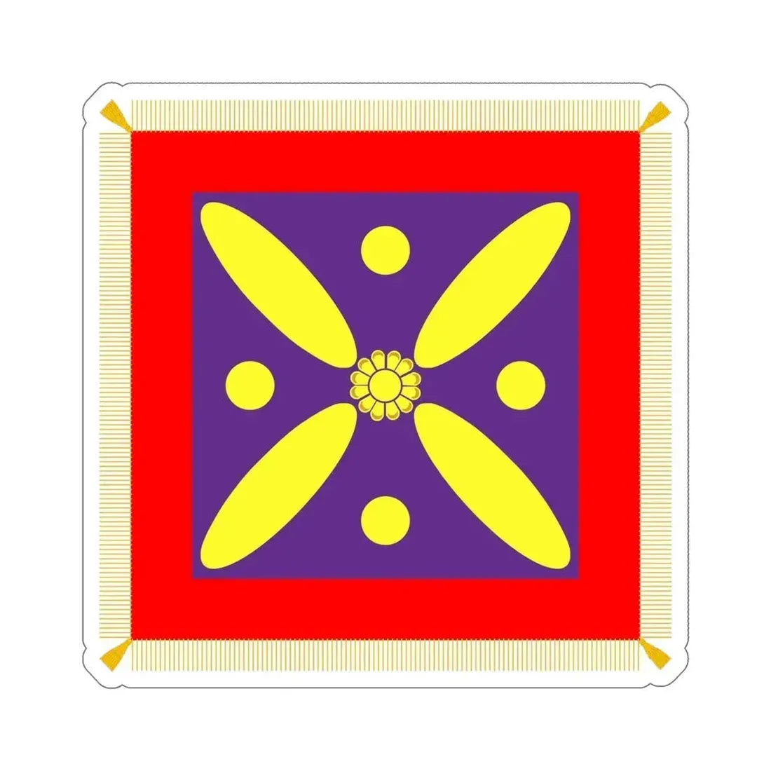 Derafsh Kaviani Flag of the late Sassanid Empire (Iran) STICKER Vinyl Die-Cut Decal 6 Inch - The Sticker Space