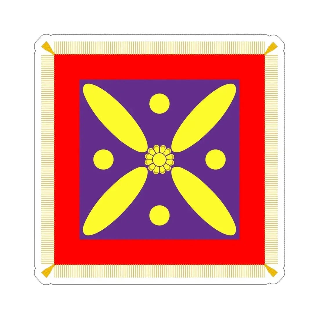 Derafsh Kaviani Flag of the late Sassanid Empire (Iran) STICKER Vinyl Die-Cut Decal - The Sticker Space