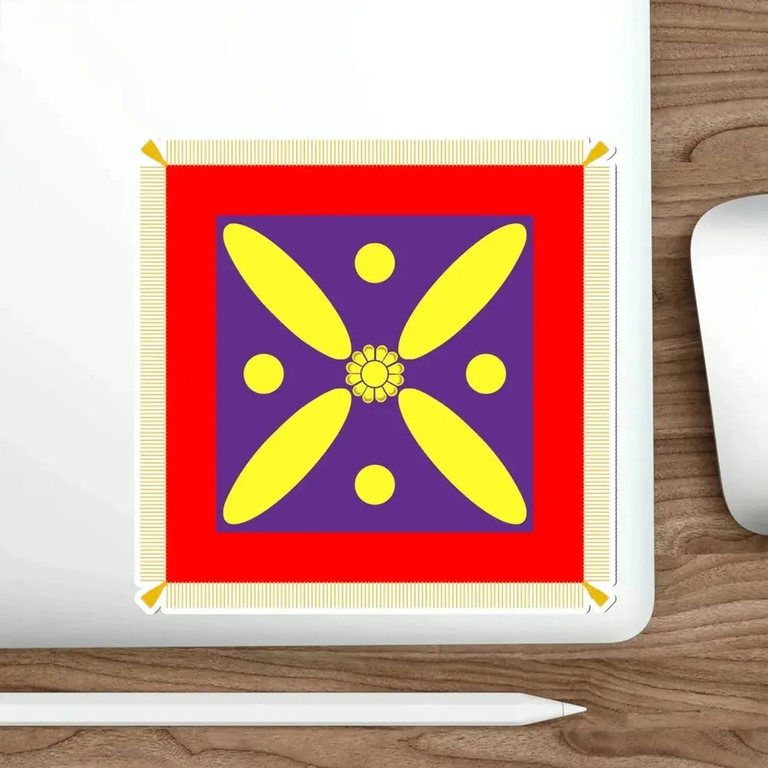 Derafsh Kaviani Flag of the late Sassanid Empire (Iran) STICKER Vinyl Die-Cut Decal - The Sticker Space