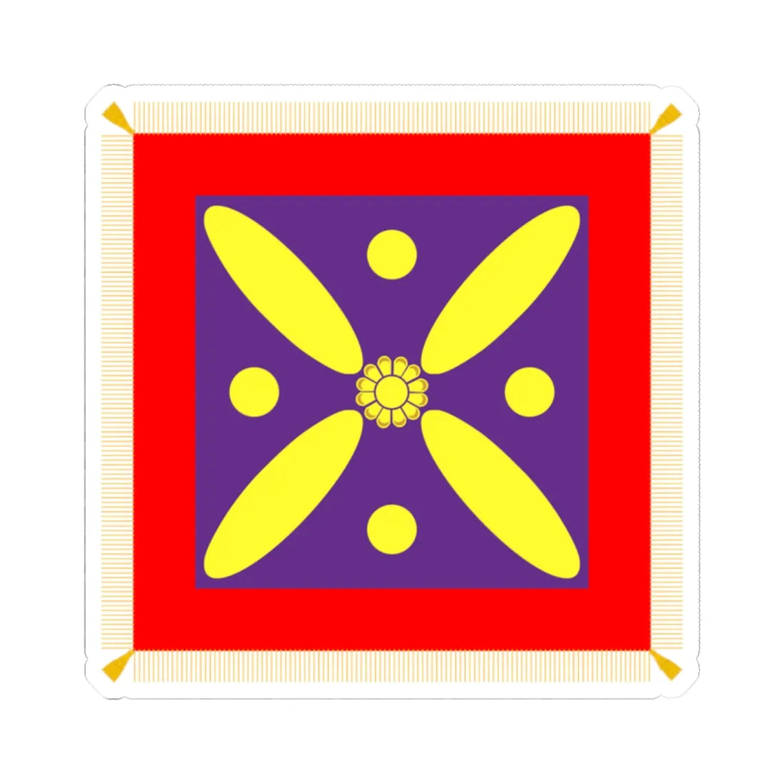 Derafsh Kaviani flag of the late Sassanid Empire (Iran) STICKER Vinyl Kiss-Cut Decal 2 Inch White - The Sticker Space