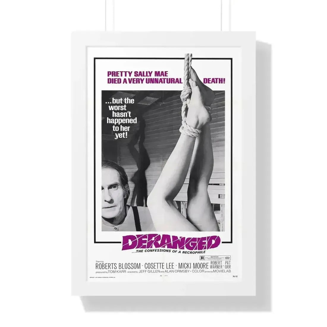 DERANGED 1974 - Framed Movie Poster - The Sticker Space