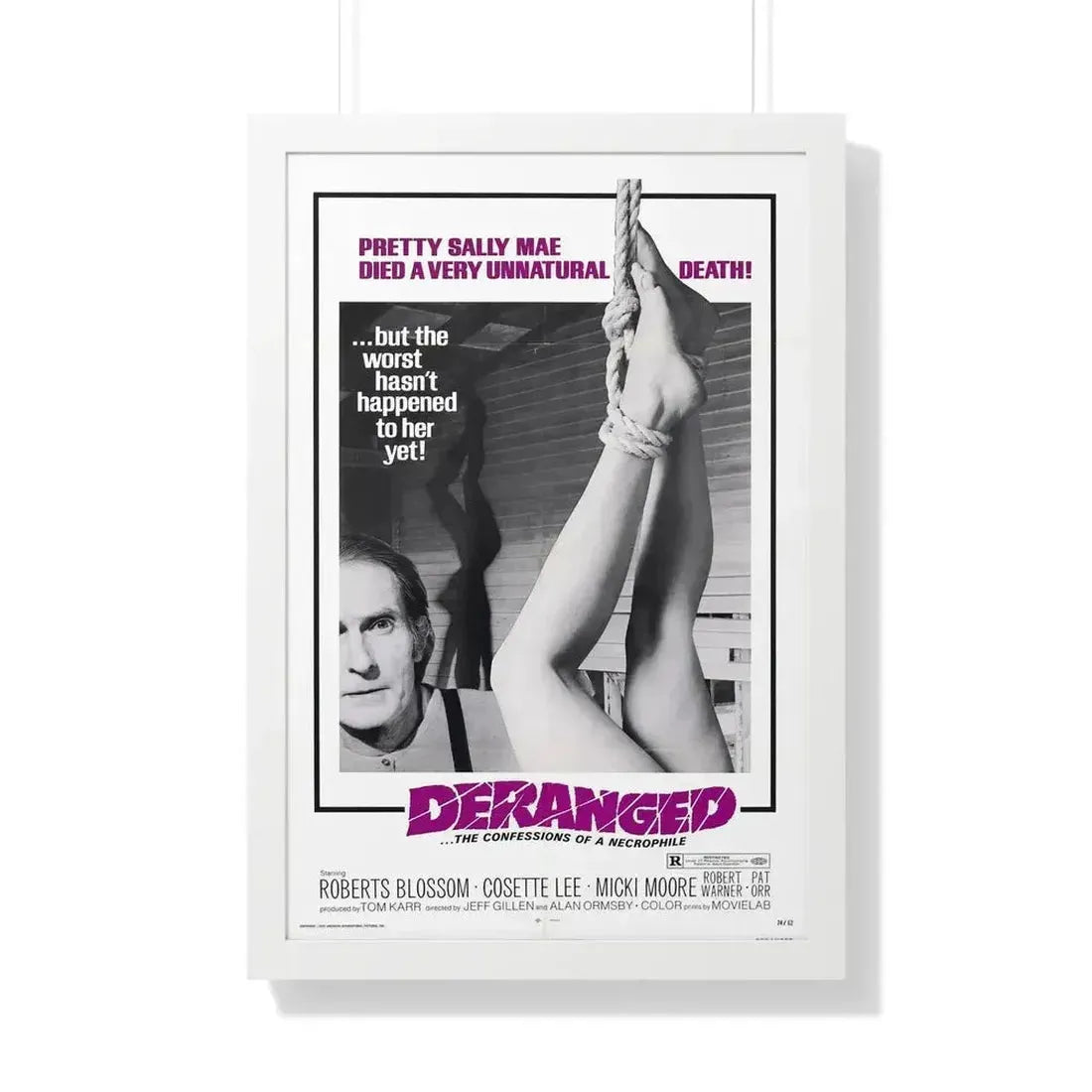 DERANGED 1974 - Framed Movie Poster - The Sticker Space
