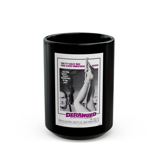 DERANGED 1974 Movie Poster - Black Coffee Mug-15oz-The Sticker Space