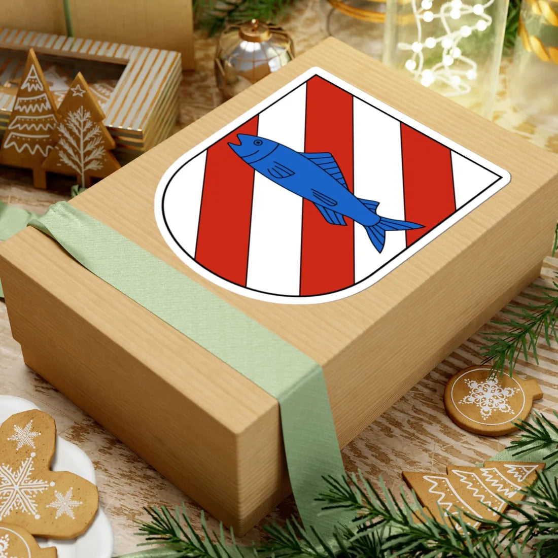 Derendingen-blazon (Switzerland) (Coat of Arms) STICKER Vinyl Kiss-Cut Decal - The Sticker Space