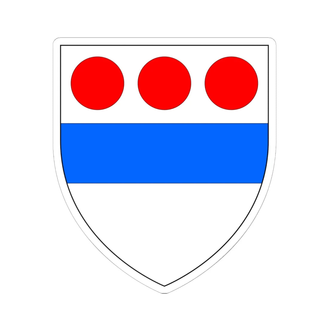 Dering of Surrenden Arms Ancient (England) (Coat of Arms) STICKER Vinyl Kiss-Cut Decal 6 Inch White - The Sticker Space