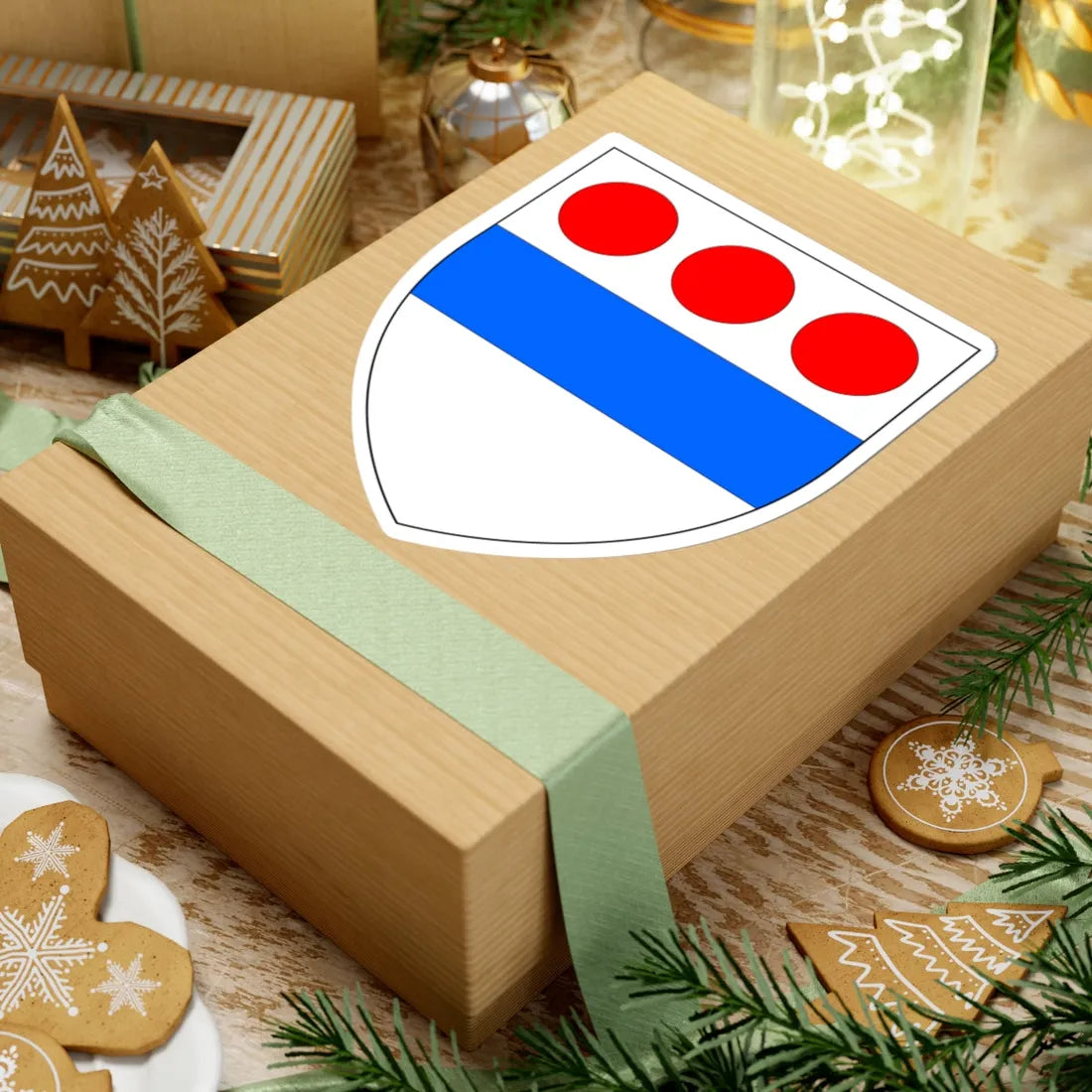 Dering of Surrenden Arms Ancient (England) (Coat of Arms) STICKER Vinyl Kiss-Cut Decal - The Sticker Space