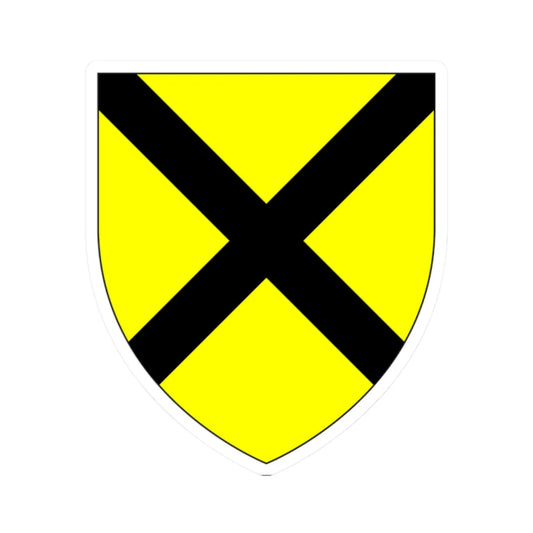 Dering of Surrenden Dering Kent Arms (England) (Coat of Arms) STICKER Vinyl Kiss-Cut Decal 2 Inch White - The Sticker Space