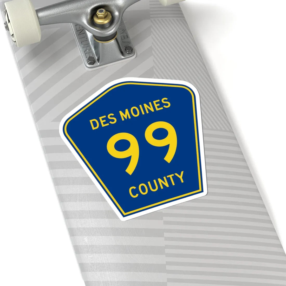 Des Moines County Route 99 IA (Iowa) (Road Sign) STICKER Vinyl Kiss-Cut Decal - The Sticker Space