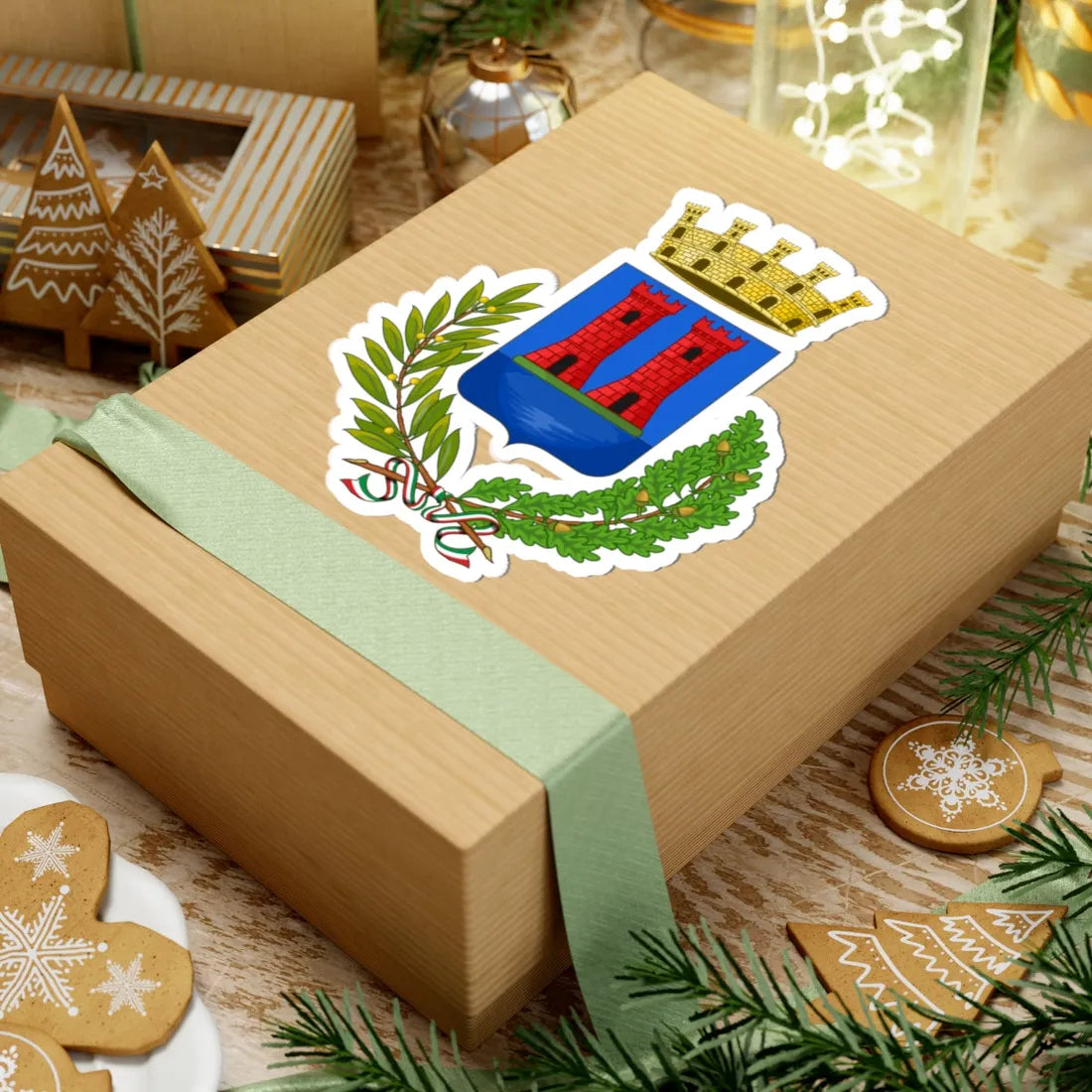 Desenzano del Garda-Stemma (Italy) (Coat of Arms) STICKER Vinyl Kiss-Cut Decal - The Sticker Space