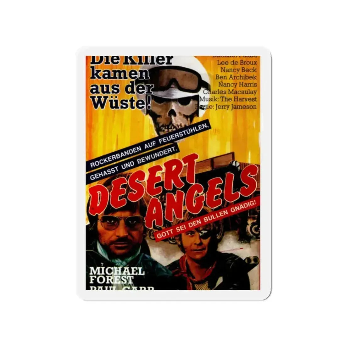 DESERT ANGELS (DIRT GANG) 1972 Movie Poster - Refrigerator Magnet - The Sticker Space