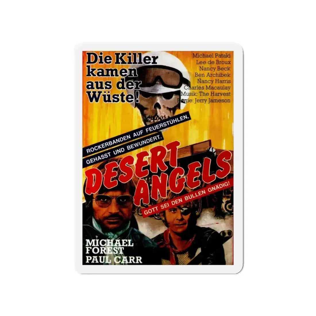 DESERT ANGELS (DIRT GANG) 1972 Movie Poster - Refrigerator Magnet - The Sticker Space