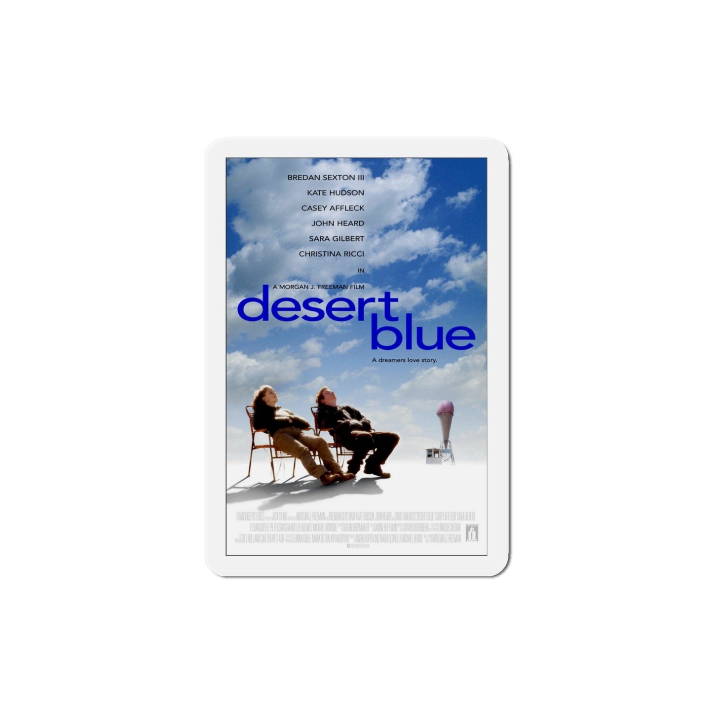 Desert Blue 1998 Movie Poster Die-Cut Magnet-4" x 4"-The Sticker Space