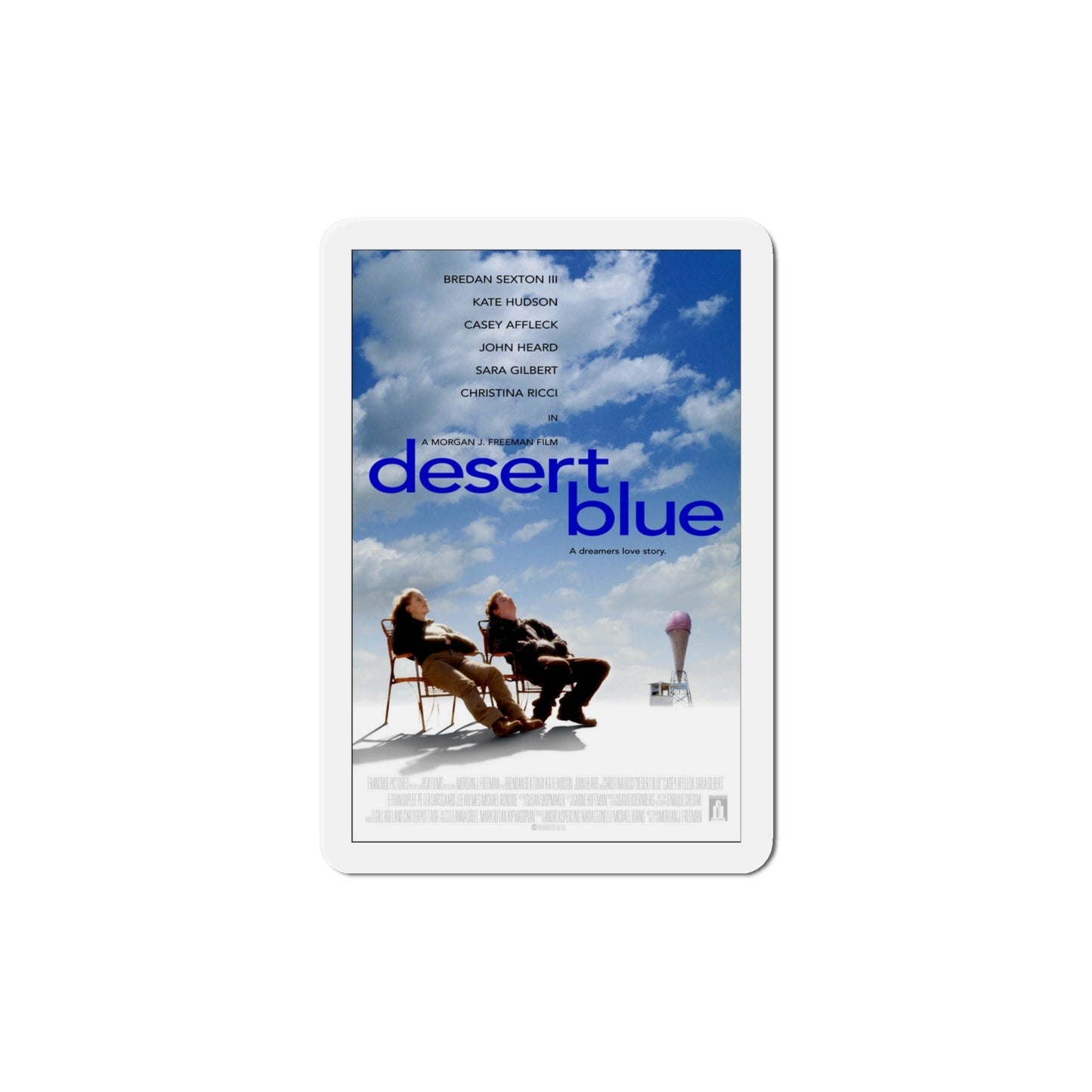 Desert Blue 1998 Movie Poster Die-Cut Magnet-6 Inch-The Sticker Space