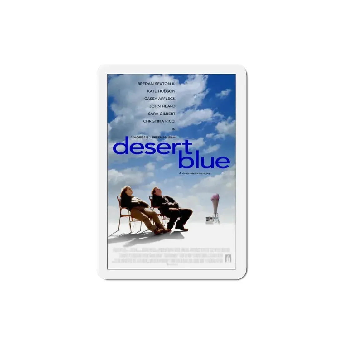 Desert Blue 1998 Movie Poster Refrigerator Magnet 3 Inch - The Sticker Space
