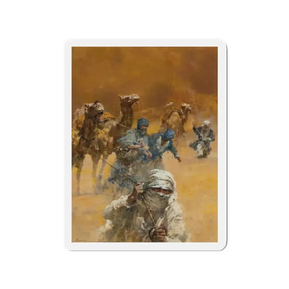 Desert Storm (Magazine Illustration) Refrigerator Magnet - The Sticker Space