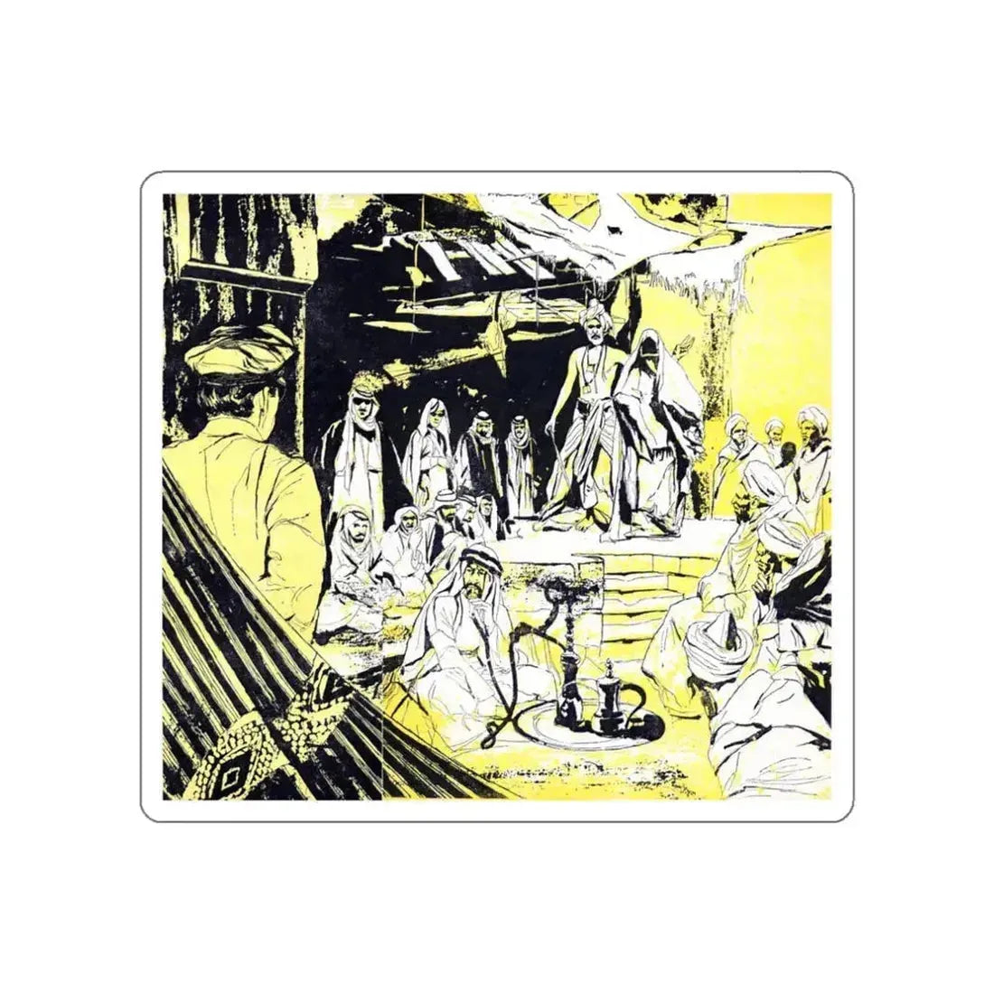 Desert Waif, Bluebook Magazine, February 1953 (Magazine Illustration) STICKER Vinyl Die-Cut Decal White Die-Cut 3 Inch - The Sticker Space