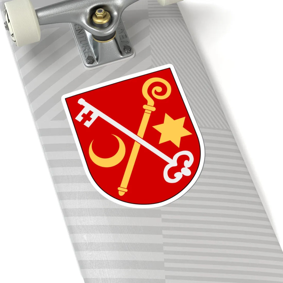Ödeshögs kyrkliga samfällighet vapen (Sweden) (Coat of Arms) STICKER Vinyl Kiss-Cut Decal - The Sticker Space