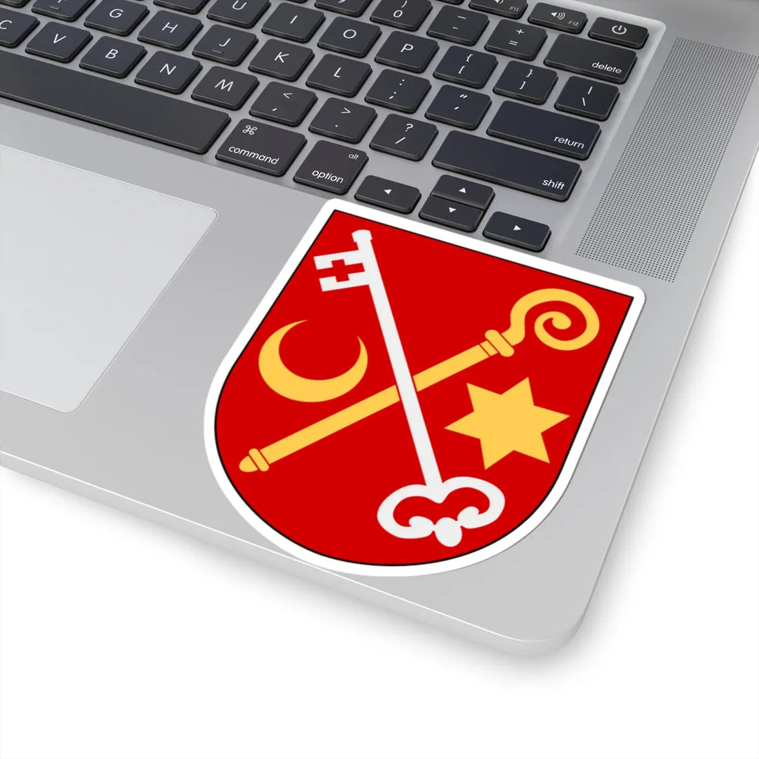 Ödeshögs kyrkliga samfällighet vapen (Sweden) (Coat of Arms) STICKER Vinyl Kiss-Cut Decal - The Sticker Space
