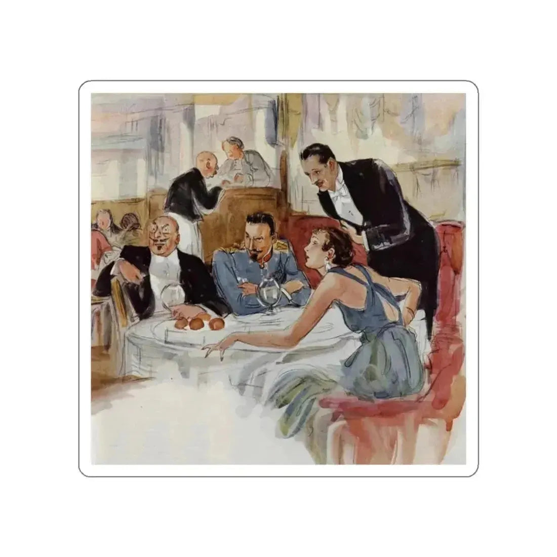 Design for a Wedding, Ladies' Home Journal, May 1934 (Magazine Illustration) STICKER Vinyl Die-Cut Decal - The Sticker Space