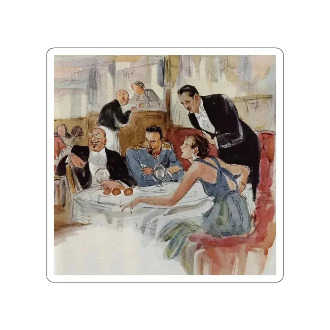 Design for a Wedding, Ladies' Home Journal, May 1934 (Magazine Illustration) STICKER Vinyl Die-Cut Decal - The Sticker Space