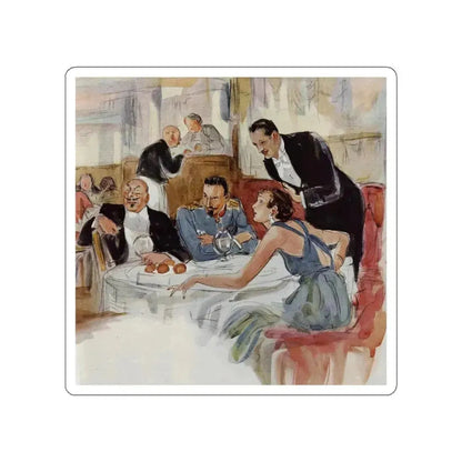 Design for a Wedding, Ladies' Home Journal, May 1934 (Magazine Illustration) STICKER Vinyl Die-Cut Decal White Die-Cut 6 Inch - The Sticker Space