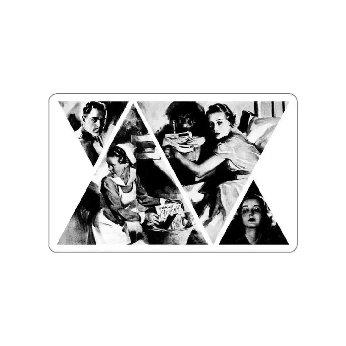 Design for Dying, Liberty magazine, September 18, 1937 (Magazine Illustration) STICKER Vinyl Die-Cut Decal White Die-Cut 5 Inch - The Sticker Space