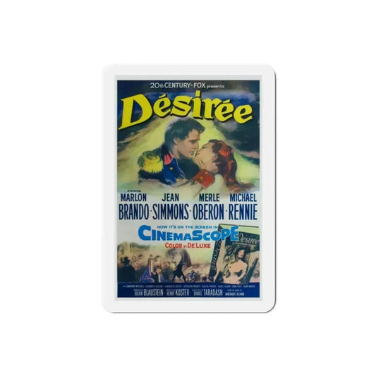 Desiree 1954 Movie Poster Refrigerator Magnet 2 Inch - The Sticker Space