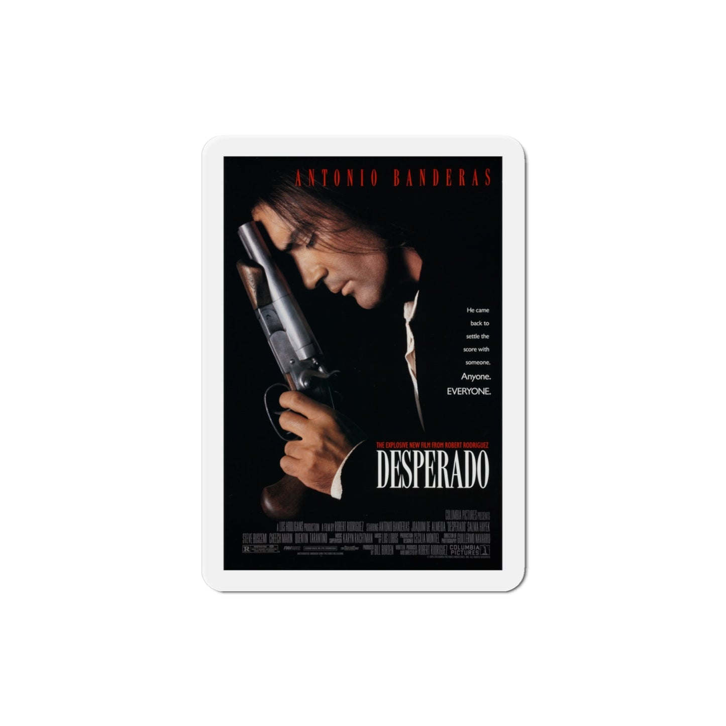 Desperado 1995 Movie Poster Die-Cut Magnet-3" x 3"-The Sticker Space