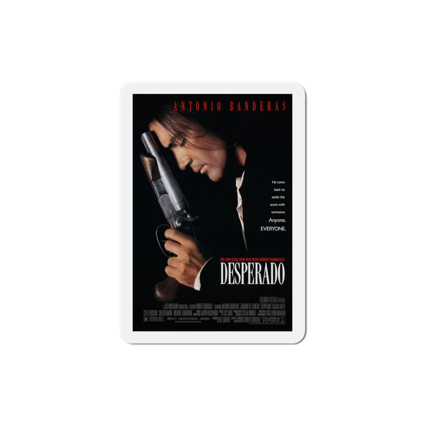 Desperado 1995 Movie Poster Die-Cut Magnet-4" x 4"-The Sticker Space