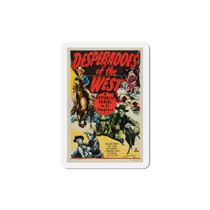 Desperadoes of the West 1950 Movie Poster Die-Cut Magnet-5 Inch-The Sticker Space