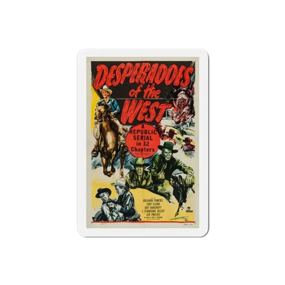 Desperadoes of the West 1950 Movie Poster Refrigerator Magnet 2 Inch - The Sticker Space