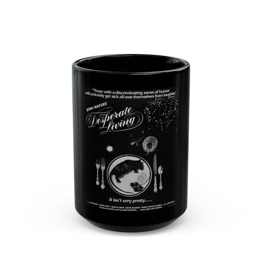 DESPERATE LIVING 1977 Movie Poster - Black Coffee Mug-15oz-The Sticker Space