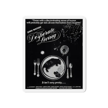 DESPERATE LIVING 1977 Movie Poster - Refrigerator Magnet 6 Inch - The Sticker Space