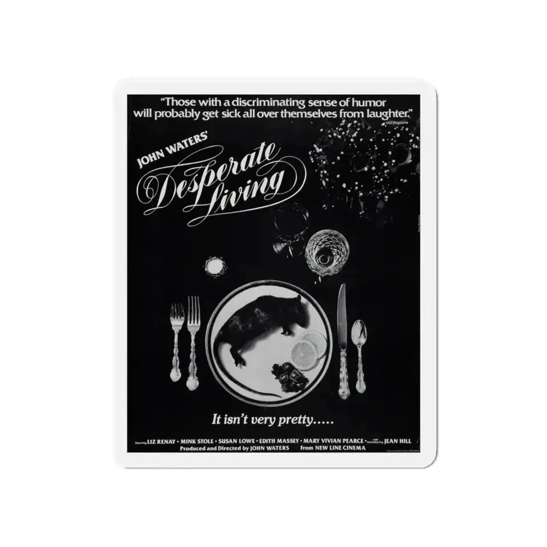 DESPERATE LIVING 1977 Movie Poster - Refrigerator Magnet - The Sticker Space