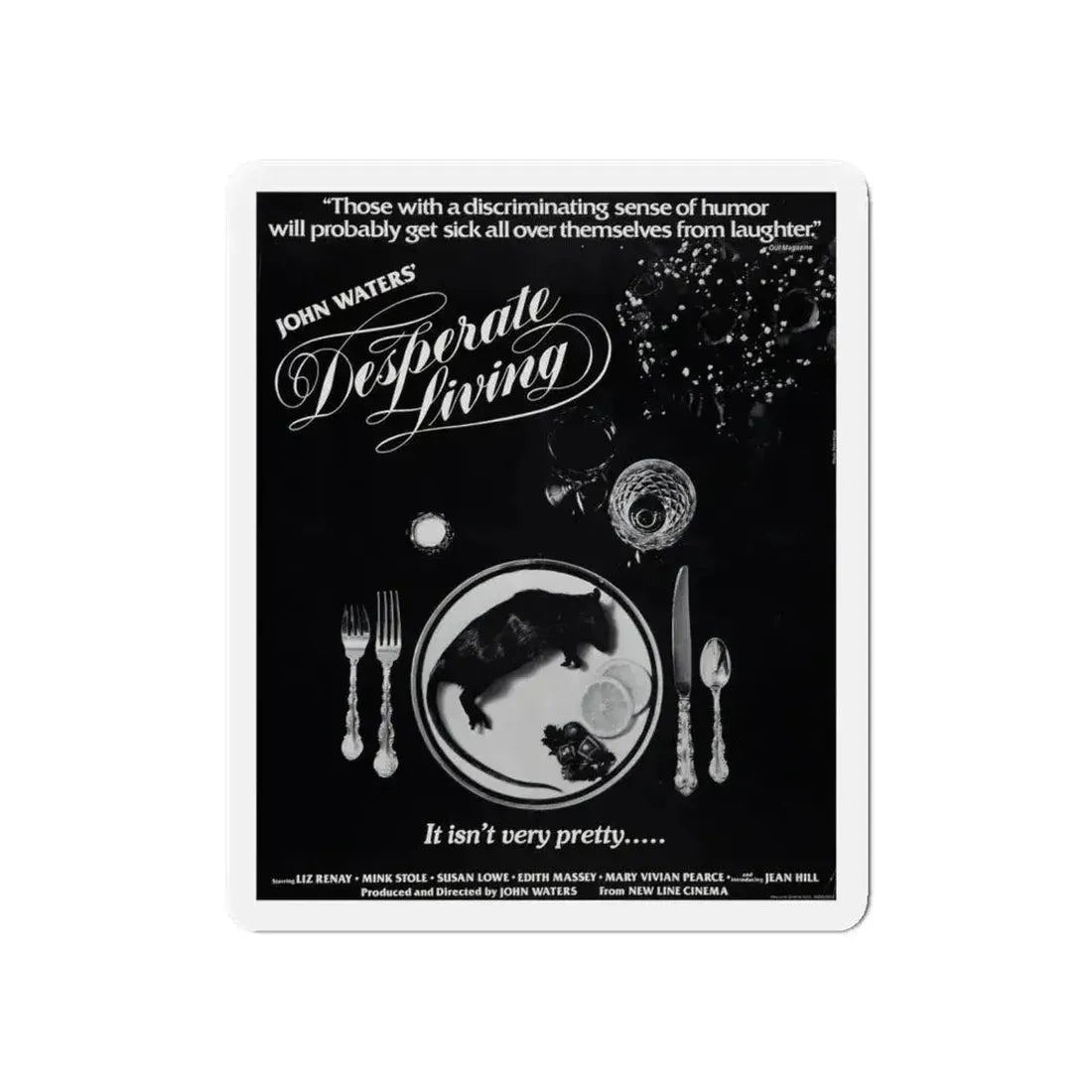 DESPERATE LIVING 1977 Movie Poster - Refrigerator Magnet - The Sticker Space