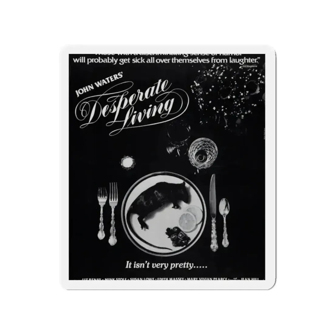 DESPERATE LIVING 1977 Movie Poster - Refrigerator Magnet - The Sticker Space